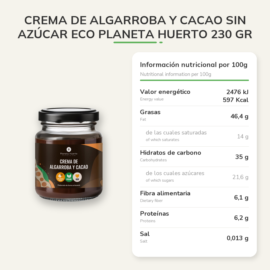 Información nutricional