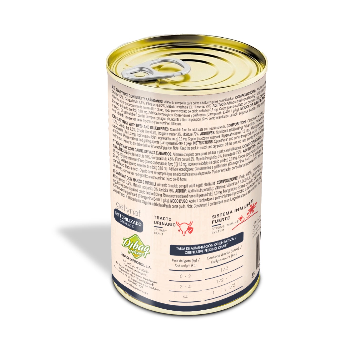 Gatynat Buey Y Arándanos, 400g X 12 Latas_2