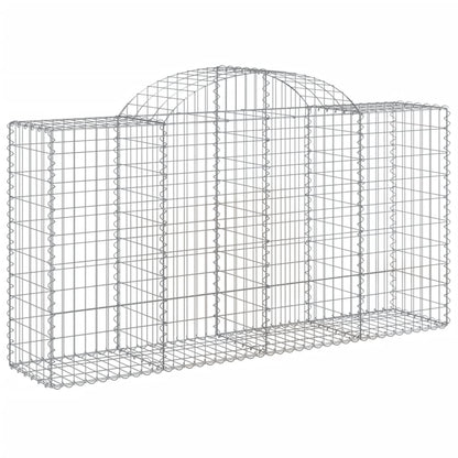 Cestas De Gaviones 3 Uds Forma De Arco Hierro 200x50x100/120cm_2