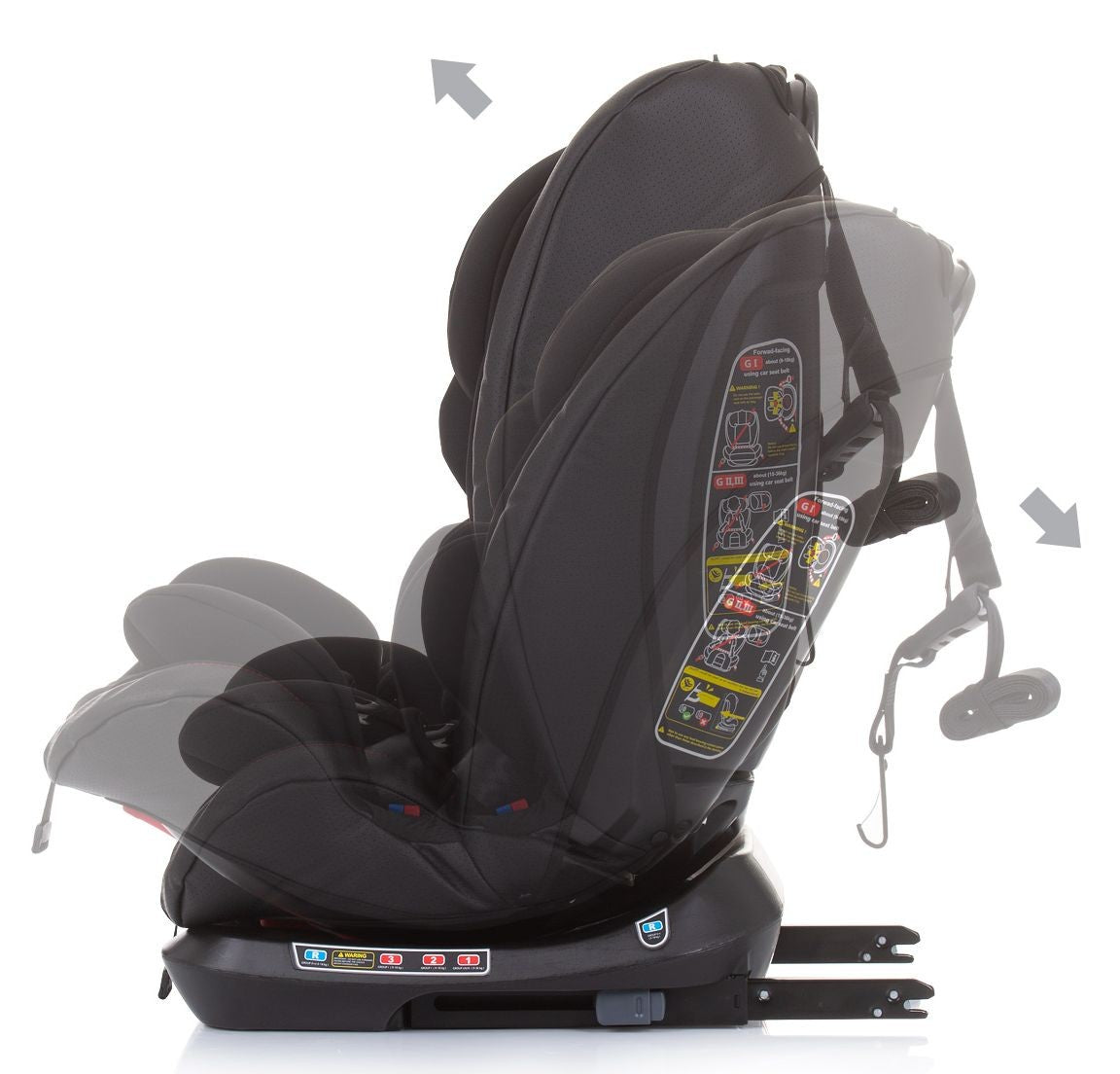 Silla De Auto Dual Grupo 0-1-2-3 Techno 360º Ebony_2