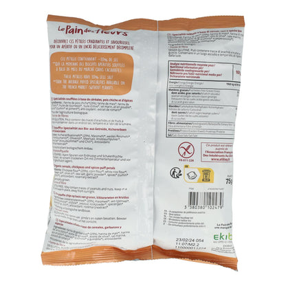 Chips de Pétala Estilo Hummus Sem Glúten Bio Le Pain des Fleurs 75 g