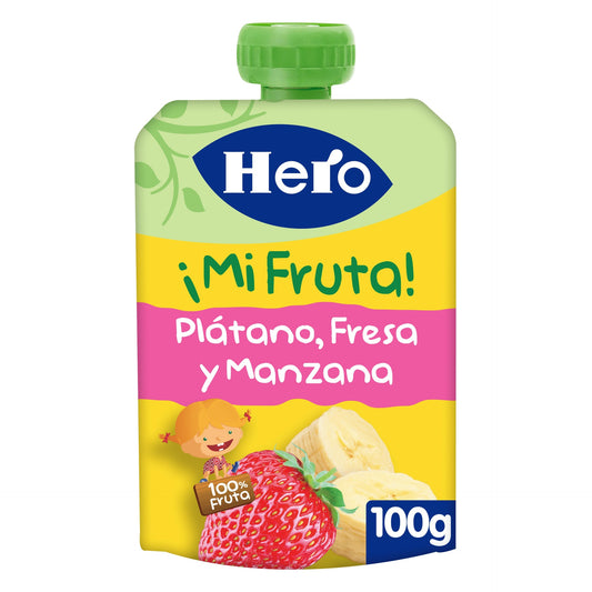 Hero Banana Morango Maçã Iogurte Taça 100g