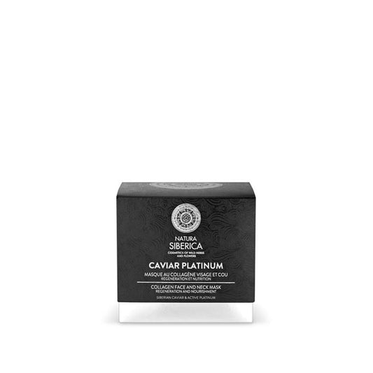 Natura Sibérica Máscara Caviar Platinum Colagénio Rosto e Pescoço 50ml