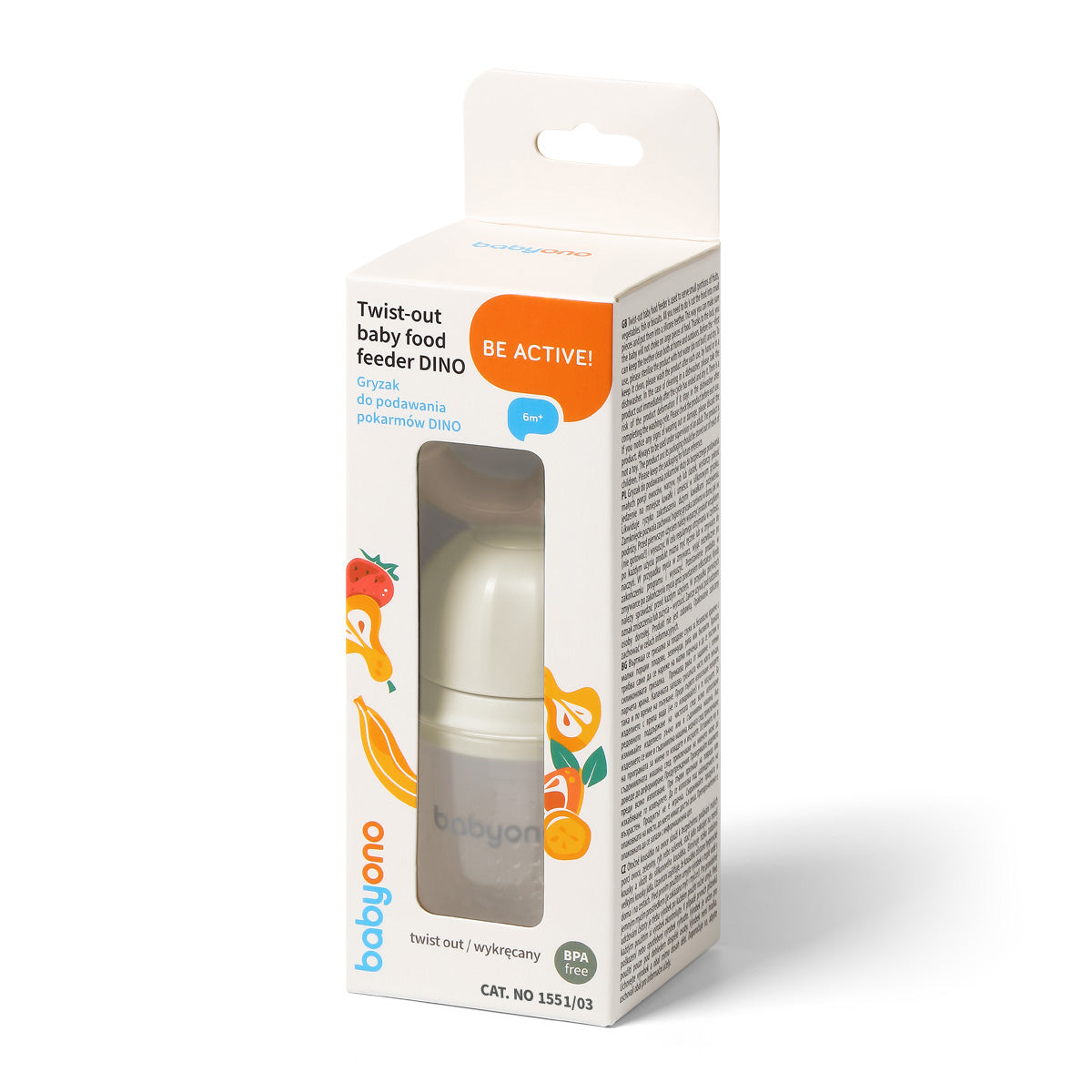 Alimentador Antiahogo Dino Beige Babyono_2