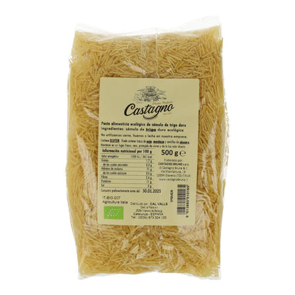 Noodles de trigo duro (cabelo de anjo) ECO Castagno 500 g