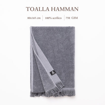 Toalla Hamman 80x165cm 100%algodón 380gsm Azul Scalpers Home_2