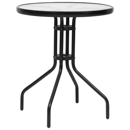 Vidaxl Juego De Comedor De Jardín De 3 Piezas Negro_1