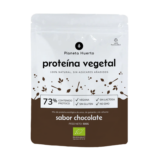 Proteína vegetal biológica 73% Planeta Huerto chocolate 500 g