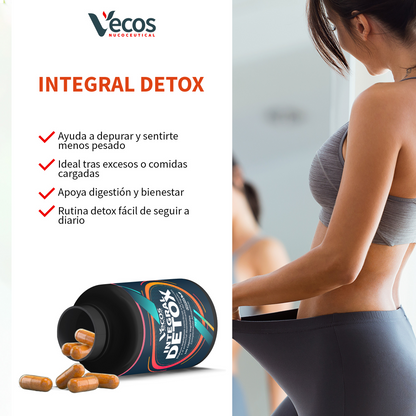 Integral Detox VECOS 100 cápsulas | Para la Retención de Líquidos e Hinchazón | Cardo Mariano + Alcachofa_3