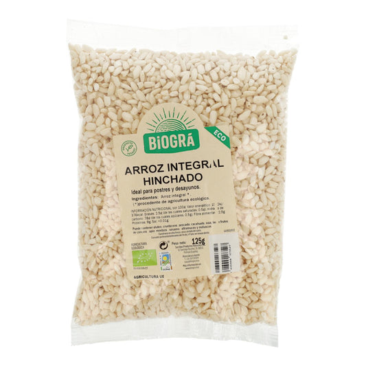 Arroz integral tufado biológico sem açúcar Biogrà, 125 g