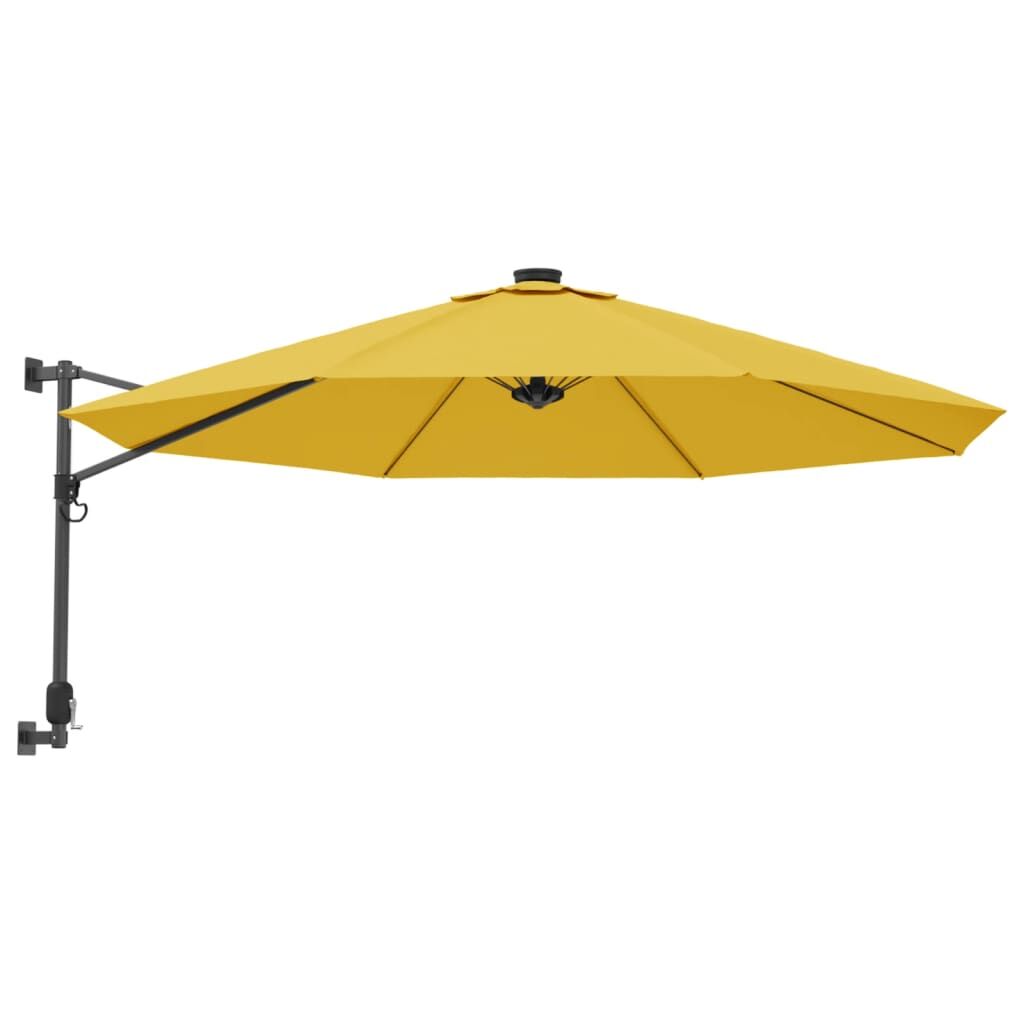 Vidaxl Sombrilla De Pared Amarillo 290 Cm_0