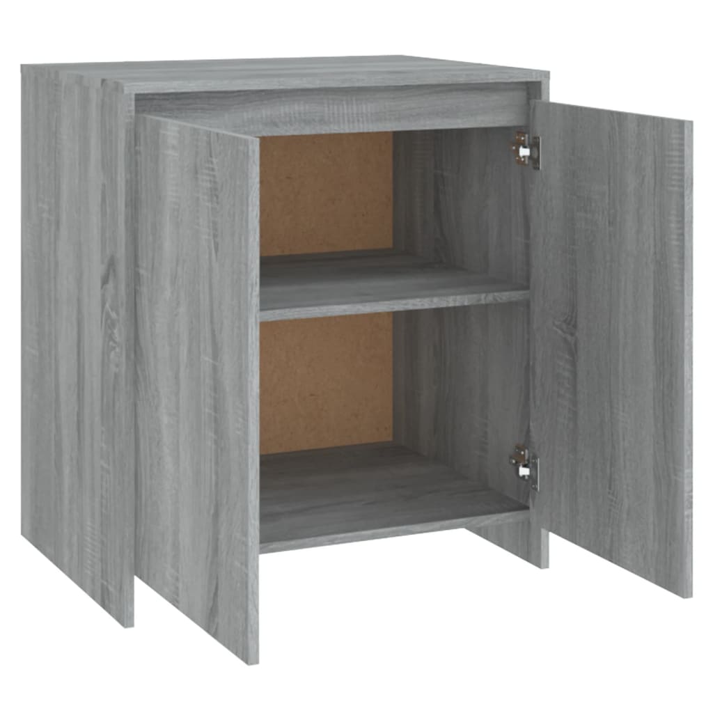 Aparador De Madera Contrachapada Gris Sonoma 70x41x75 Cm / Vetonek_2
