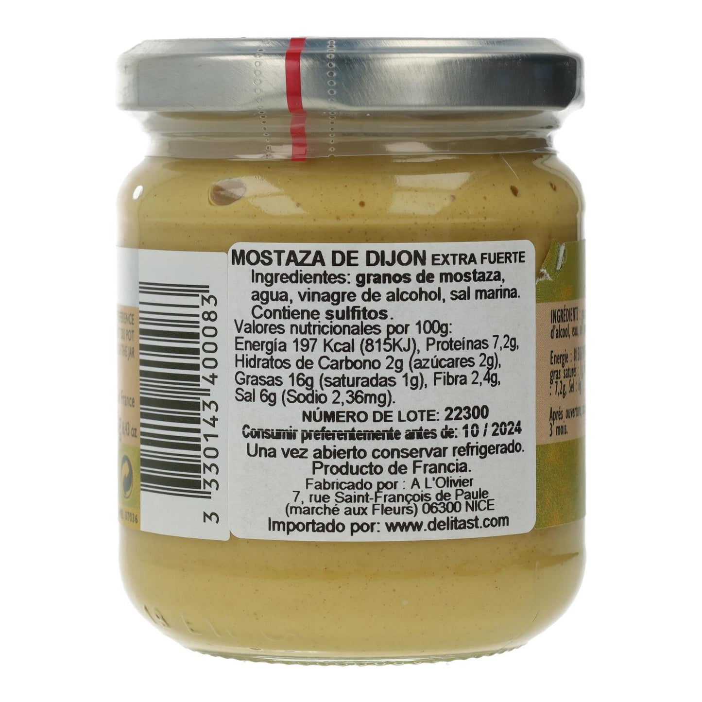 Mostarda Dijon A L'Olivier 250 g