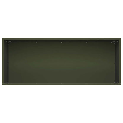 Macetero De Jardín Verde Oliva 80 X 40 X 40 Cm_3