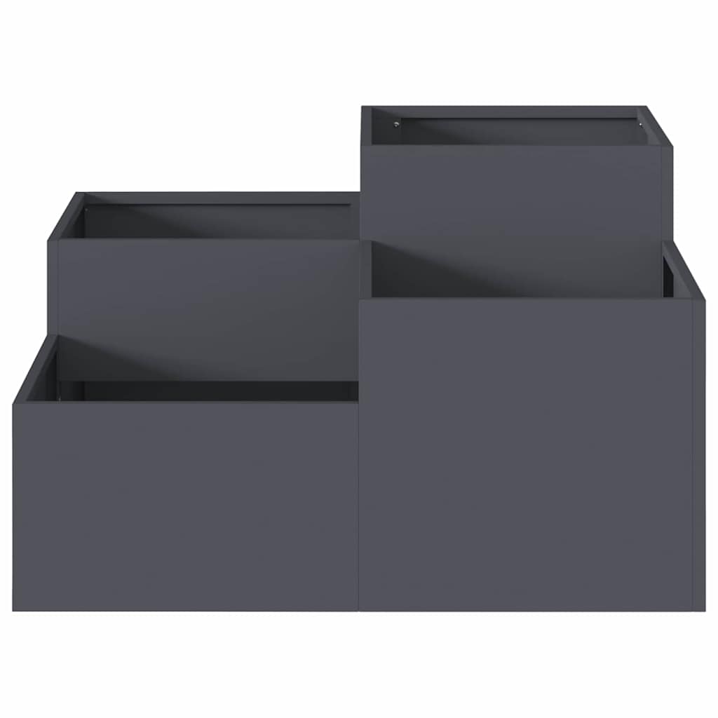 Maceta Para Jardín Antracita 80 X 80 X 48 Cm Acero_5