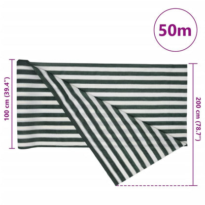 Vidaxl Red De Privacidad Hdpe Verde Y Blanco 2x50 M 75 G/m²_2