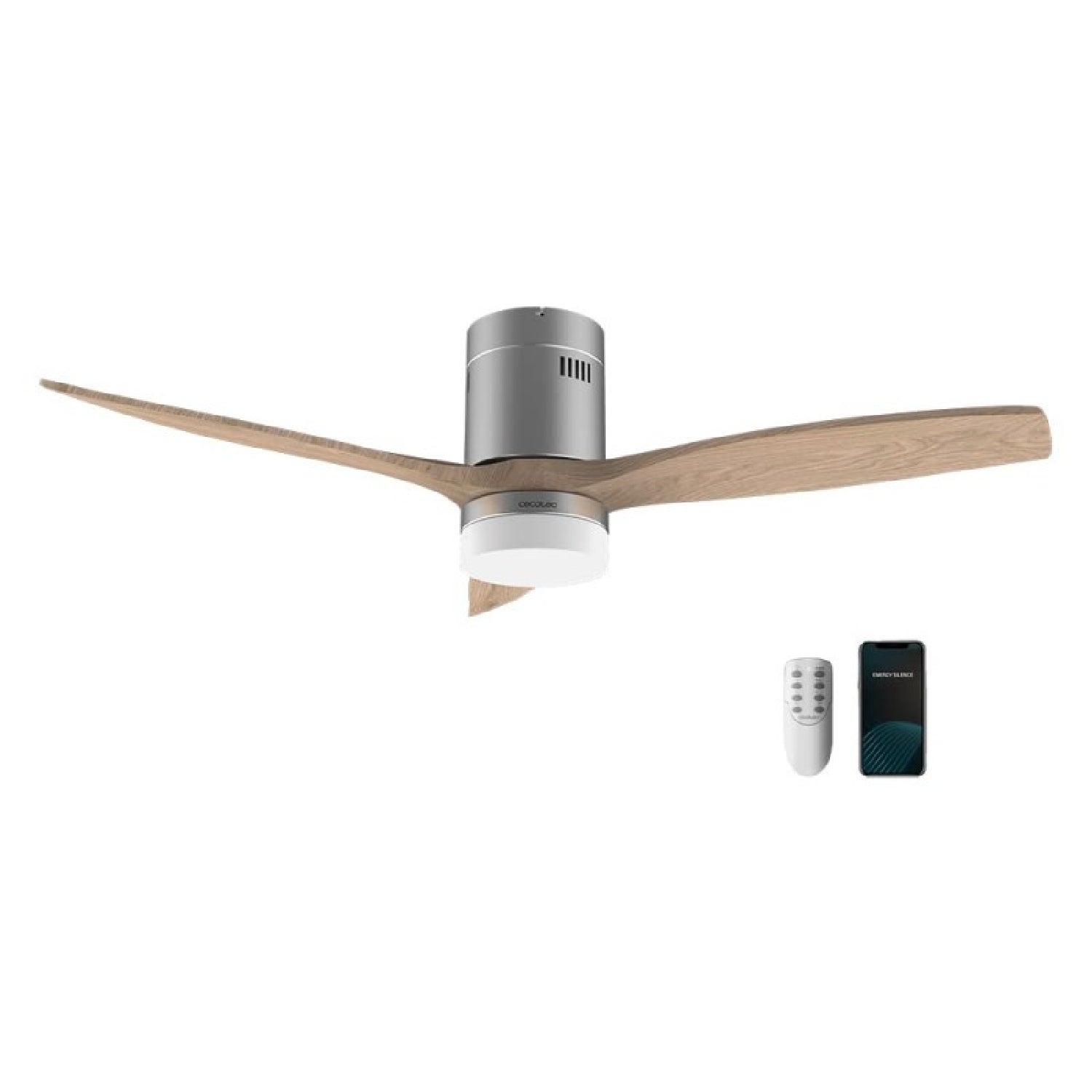 Cecotec Ventilador De Techo Con Luz Ventilador De Techo Energysilence Aero 5600 Steel Aqua Connected_0