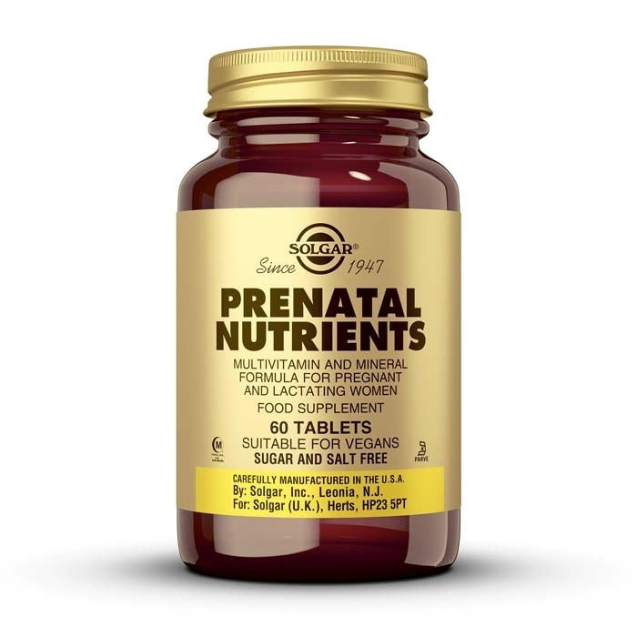 Solgar Nutrientes Pré-natais 60 cápsulas