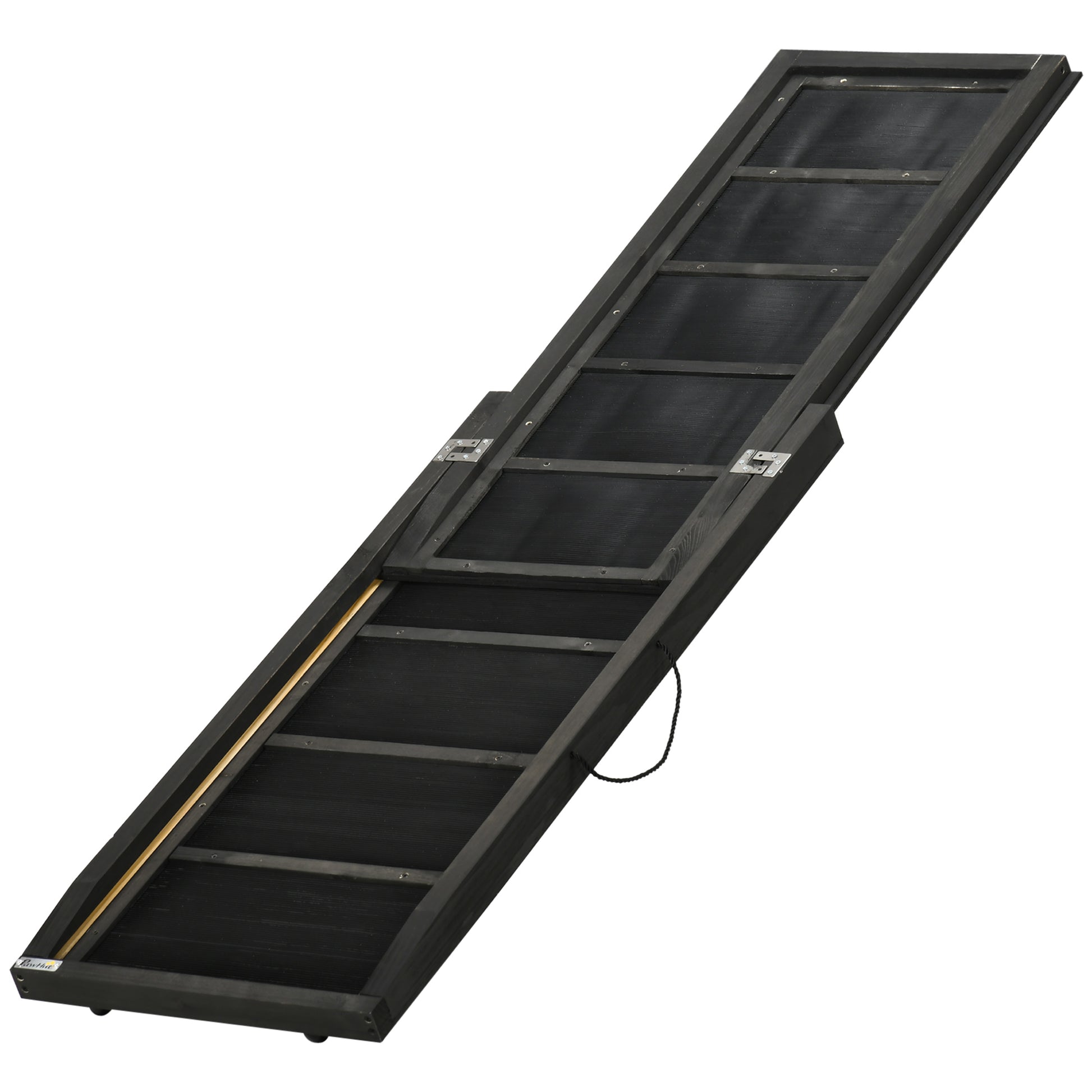 Pawhut Rampa Para Perros De Madera 165x43x6,5 Cm Con Alfombra Antideslizante_0