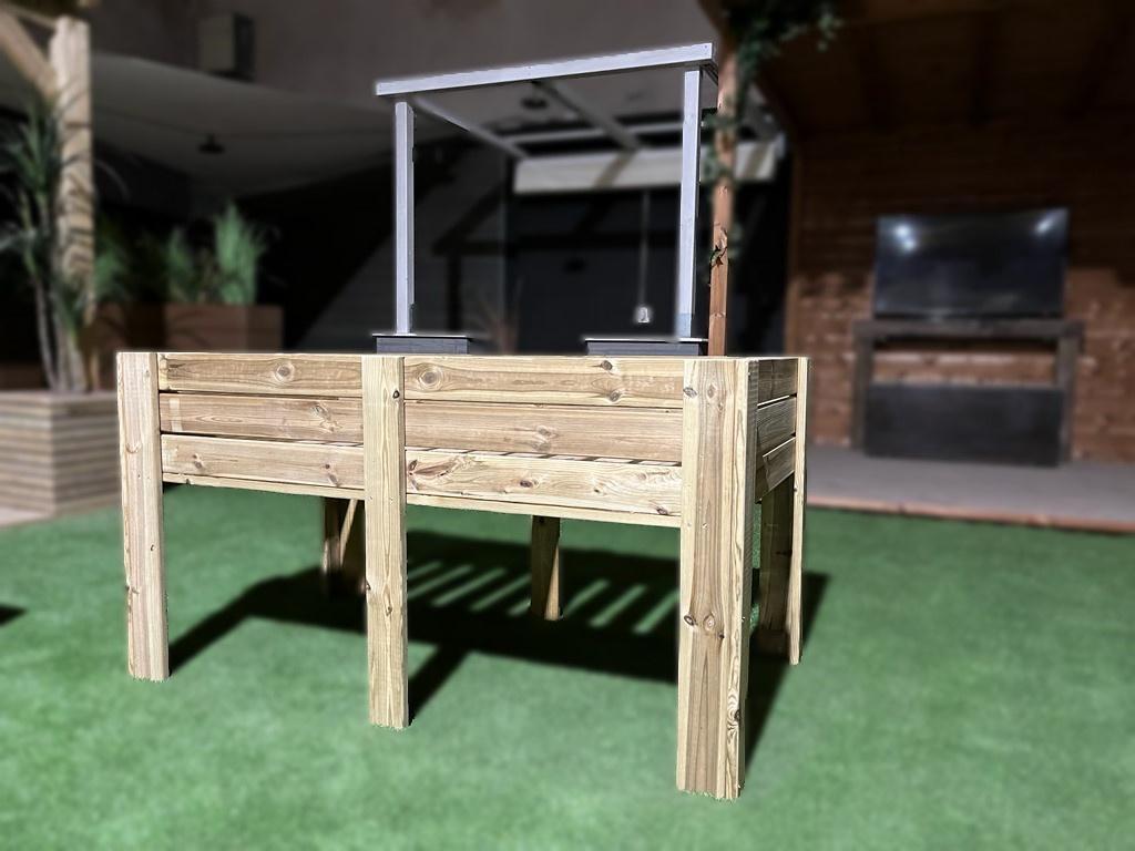 Mesa De Cultivo Bora Profunda 30cm Vidahuerto 200x80x80 Cm._2