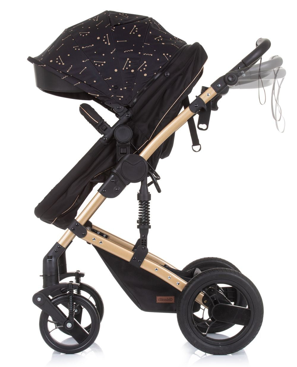 Carrito De Bebé Camea Trío Convertible Con Bolso Ebony_2