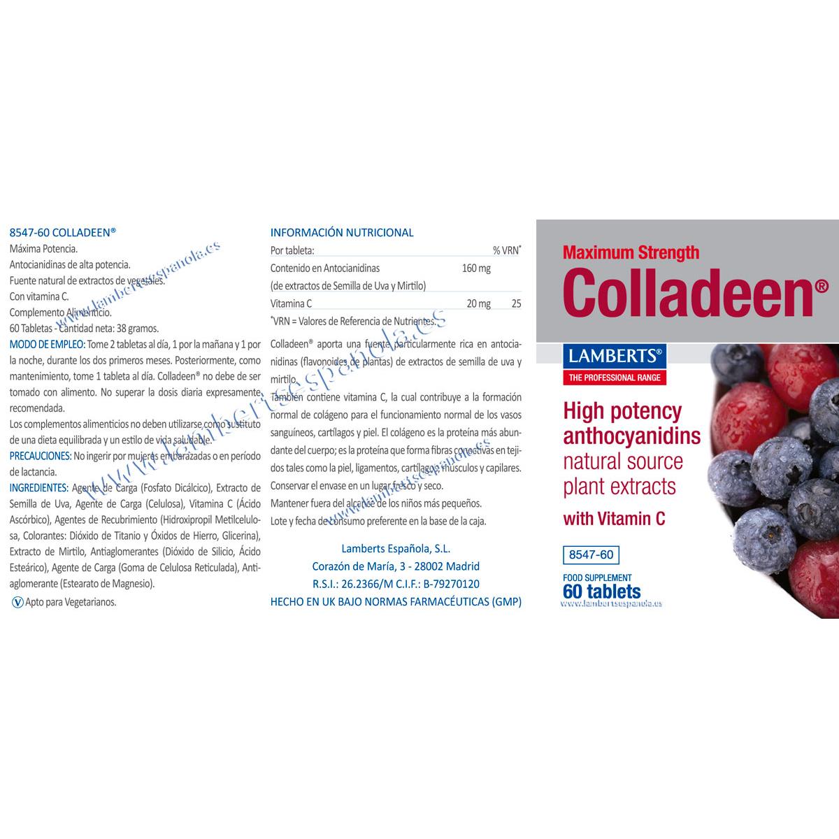 Lamberts de potência máxima Colladeen