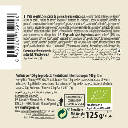 Patê Natural Naturgreen 125 g