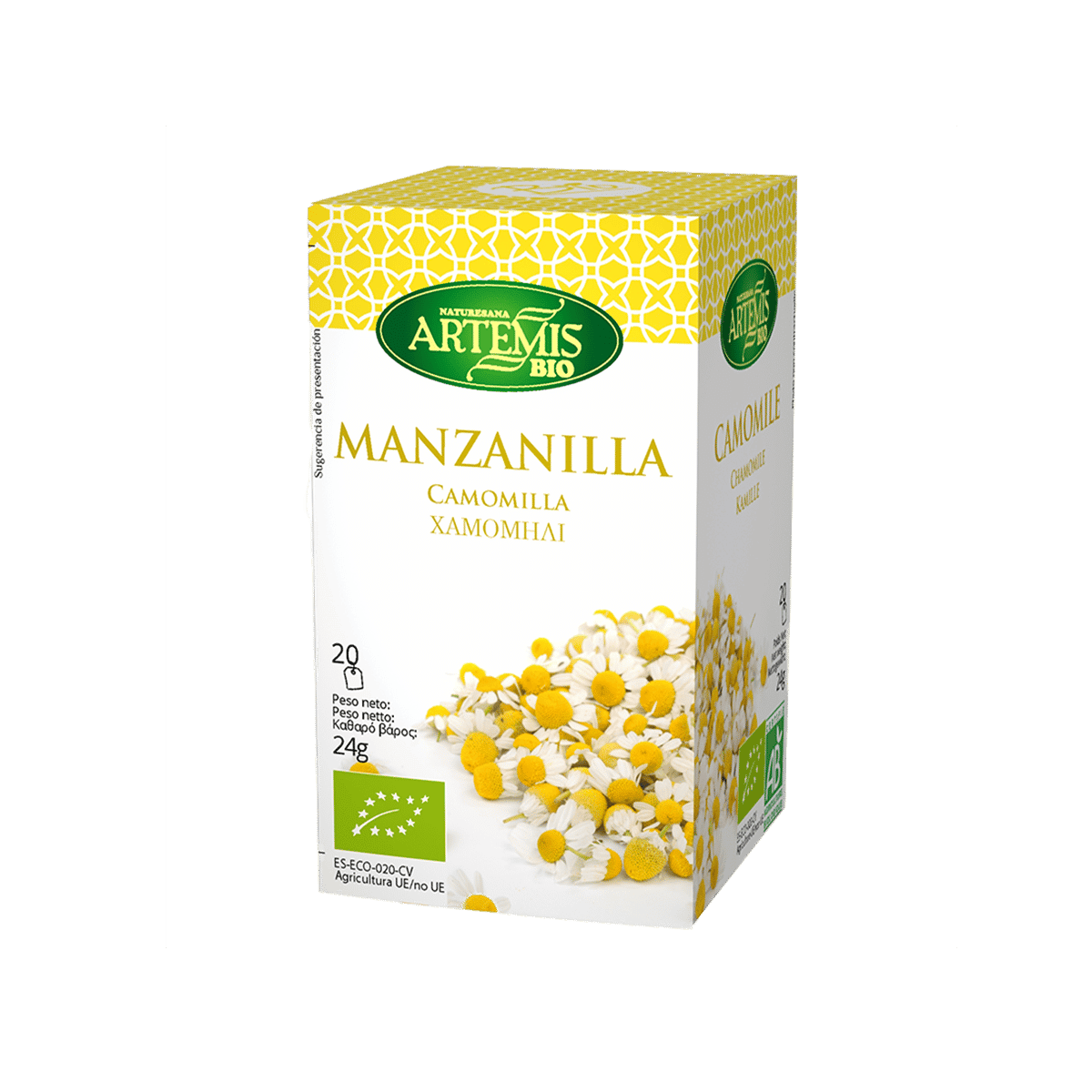 Camomila Artemis, 20 filtros.