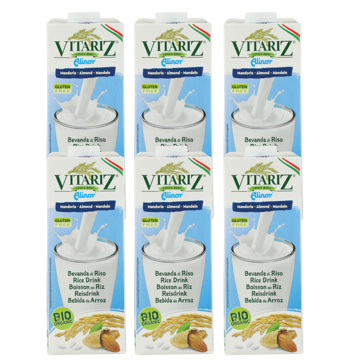 Pack de 6 Bebidas Vitariz de Arroz e Amêndoa 1 L