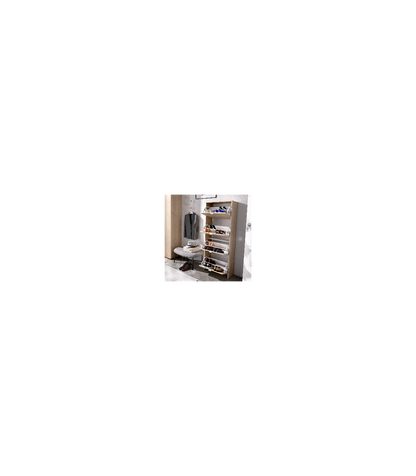 Mueble Zapatero Jaen Con 4 Trampones En Natural. 61 Cm(ancho) 149 Cm(altura) 25 Cm(fondo)_3