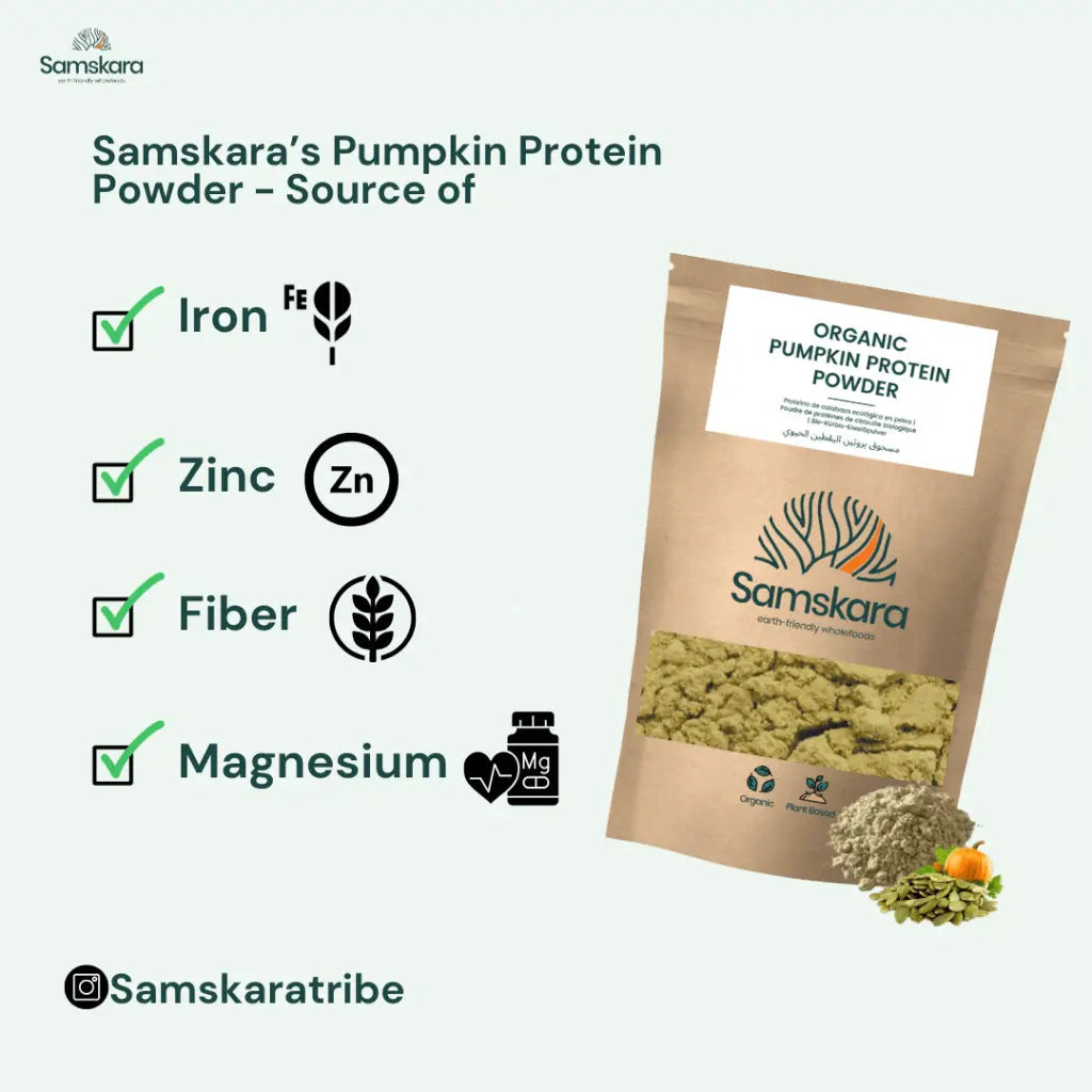 Proteína De Calabaza Bio - 500g | Proteína Vegetal Ecológica Vegana Para Batidos Y Repostería, Sin Azúcares Añadidos_4