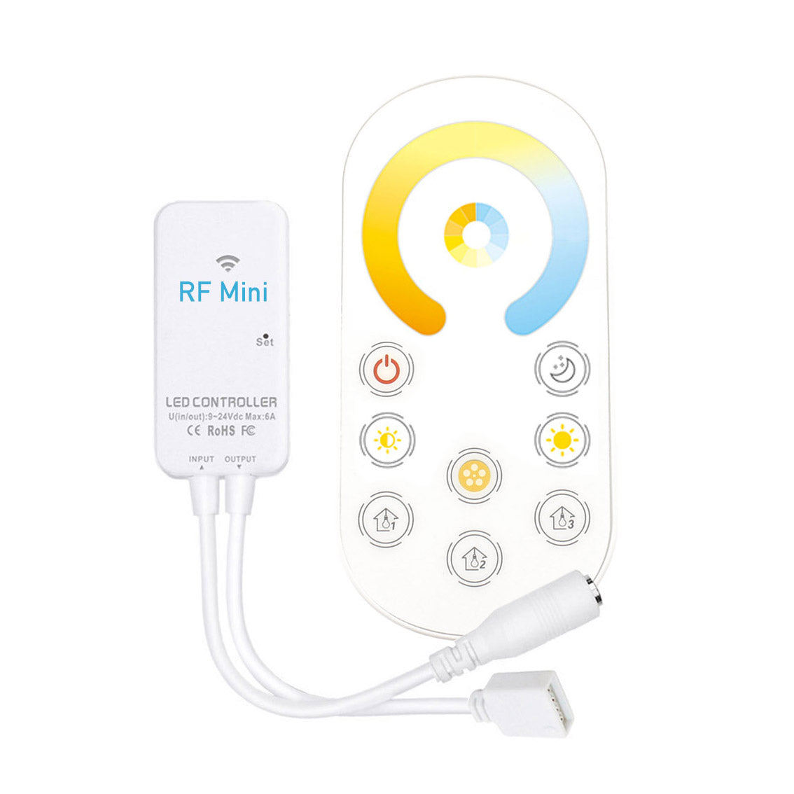 Controlador Rf Mini Tira Led Cct + Mando_1