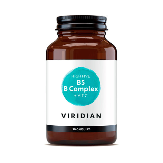 HIGH FIVE™ Complexo B com Ascorbato de Magnésio Viridiano, 30 Cápsulas Vegan