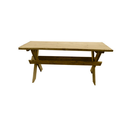 Mesa de madeira natural Faura