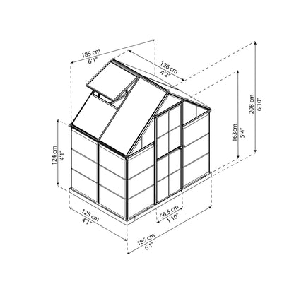Estufa Híbrida 185x126 cm Canopia Verde