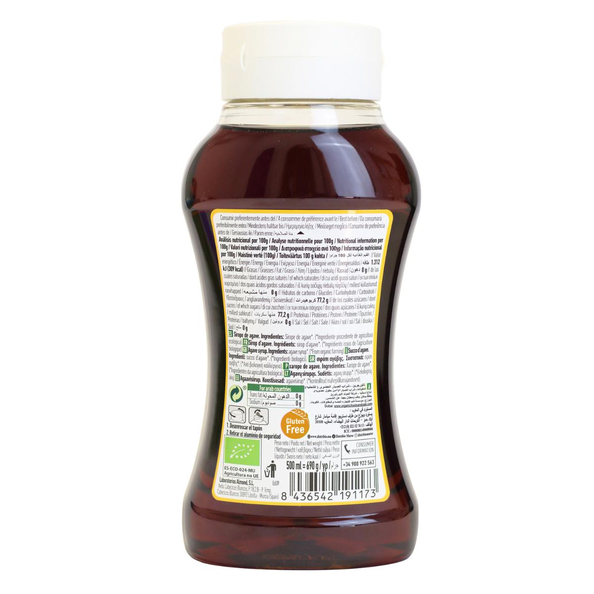 Xarope de Agave Crua Naturgreen, 500 ml