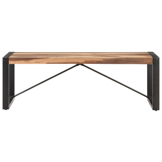 Mesa De Centro De Madera Maciza 120x60x40 Cm_0