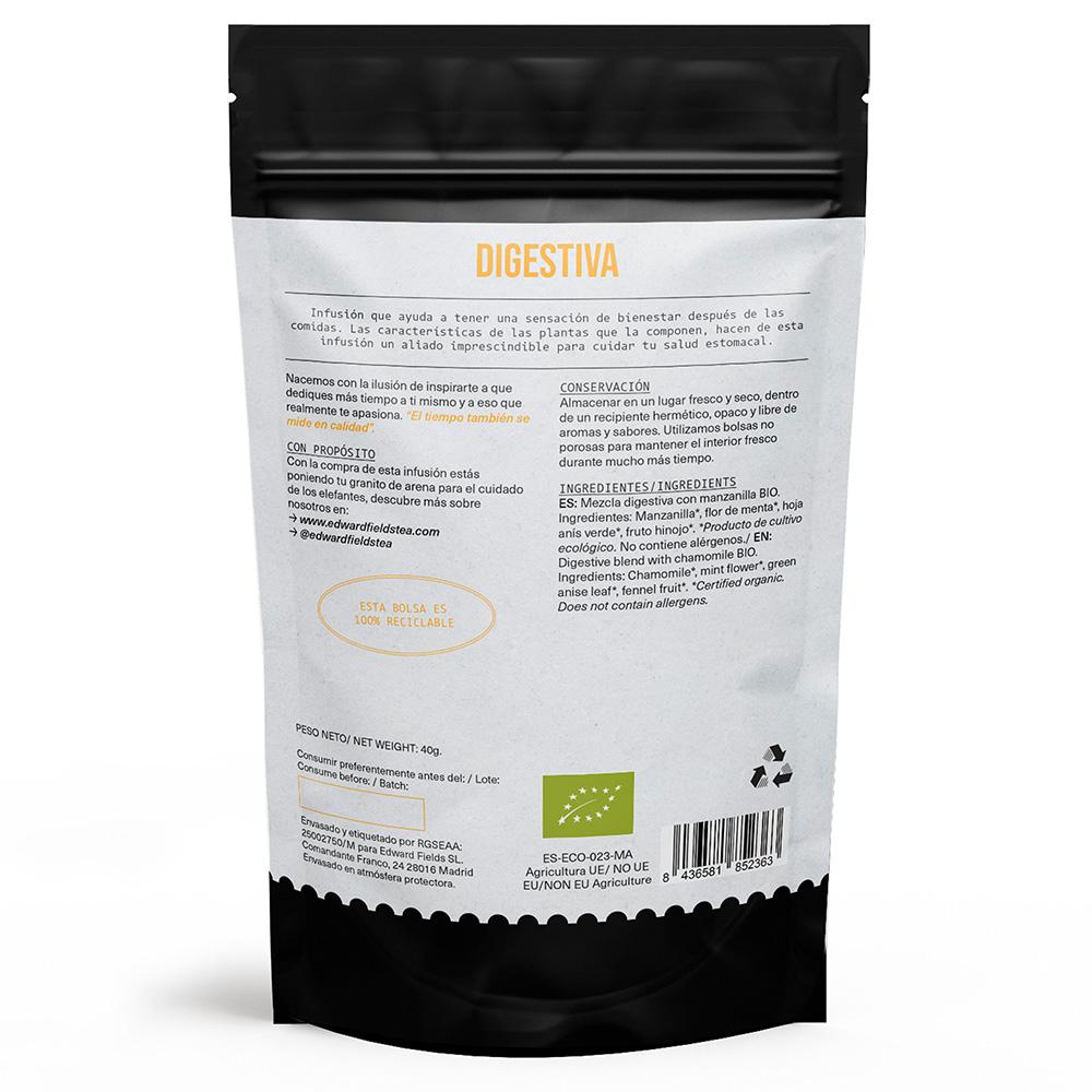 Infusão Digestiva de Camomila Biológica Edward Fields a Granel 40g