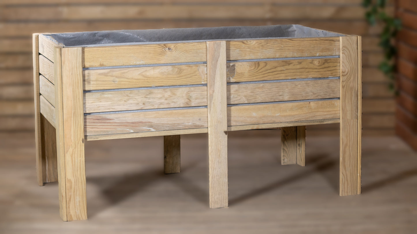 Mesa De Cultivo Mura Profunda 40cm Vidahuerto 150x80x80 Cm.