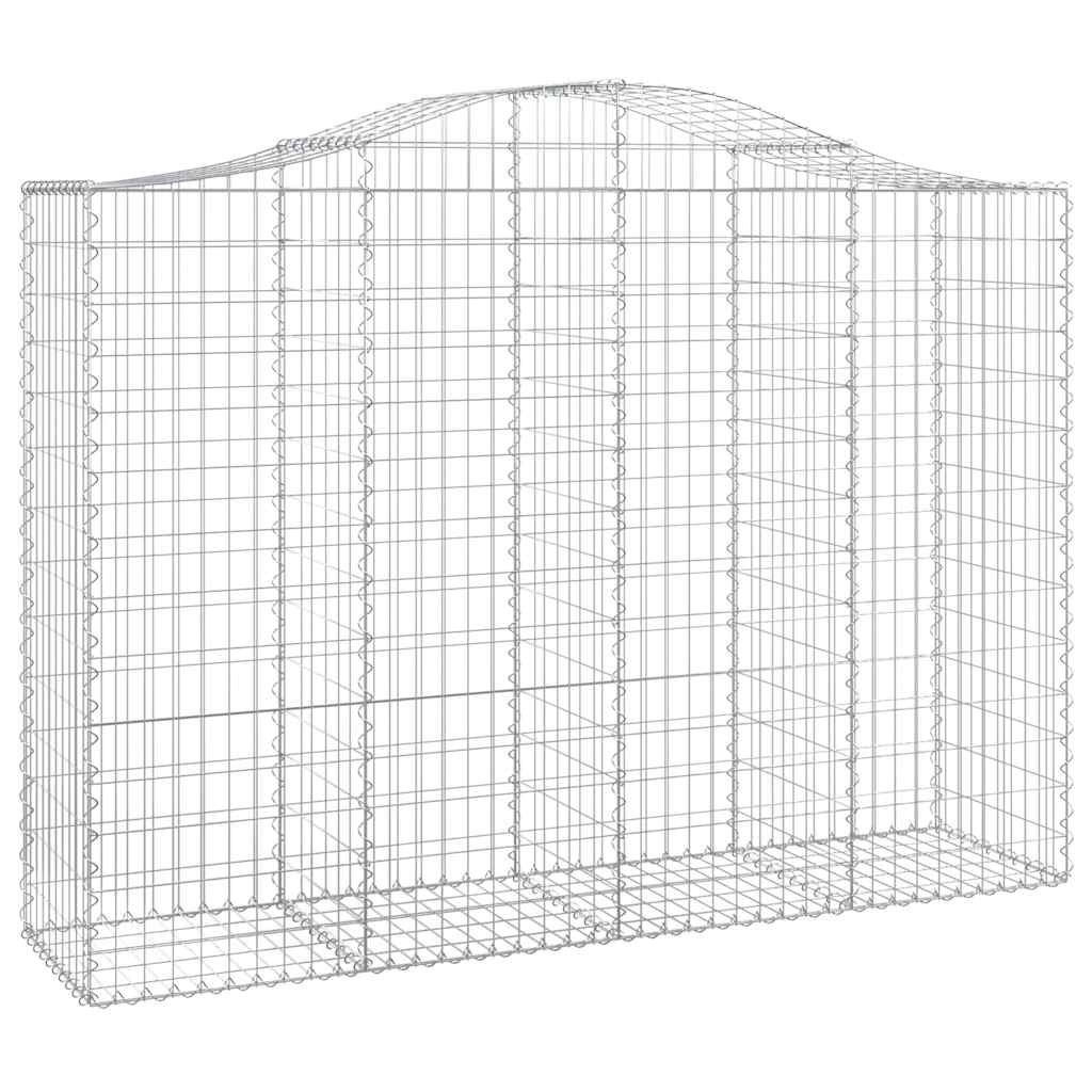 Cestas Gaviones 12 Uds Forma De Arco Hierro 200x50x140/160 Cm_2