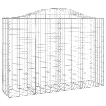 Cestas Gaviones 12 Uds Forma De Arco Hierro 200x50x140/160 Cm_2