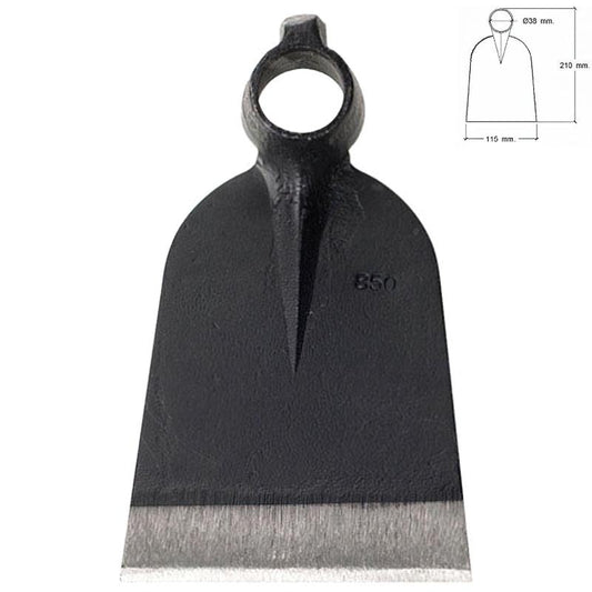 Azada Forjada Sin Mango 219/  650 Gramos_0