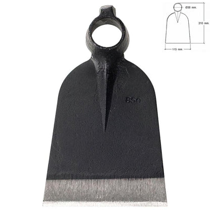 Azada Forjada Sin Mango 219/  650 Gramos_0