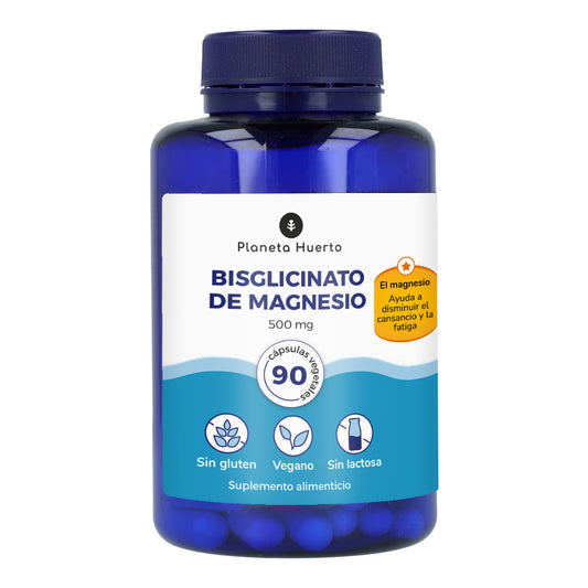 Bisglicinato de Magnésio 500 mg Planeta Huerto 90 cápsulas