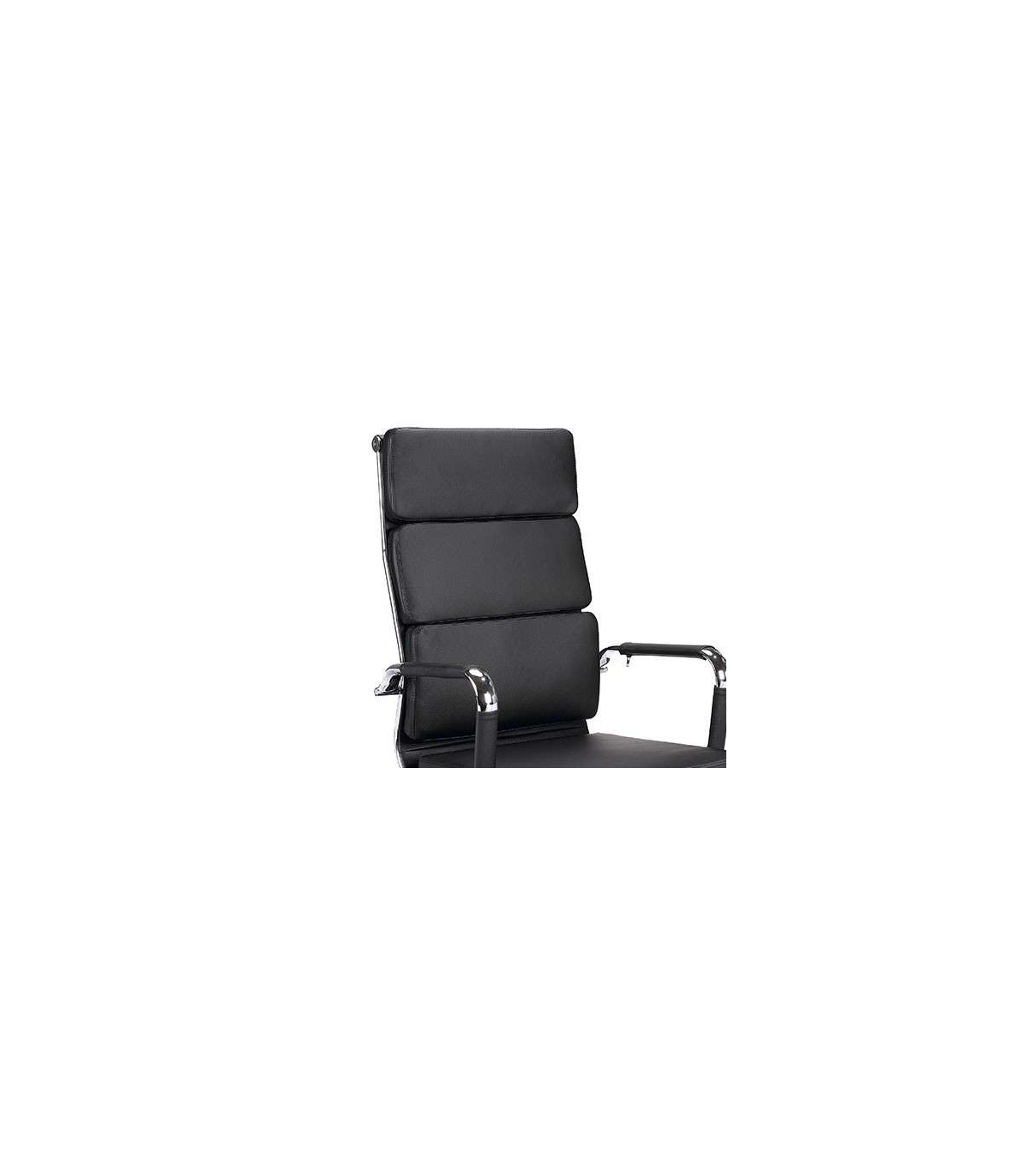 Silla Despacho Giratoria Elevable Piel Sintetica En Color Negro, 109-116 Cm(alto)61 Cm(anc_5
