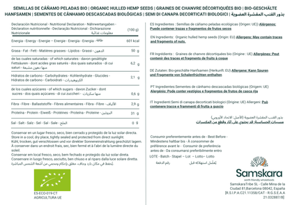 Semillas De Cáñamo Peladas Bio - 1kg | Superalimento Ecológico Vegano Para Batidos, Smoothies Y Zumos_1