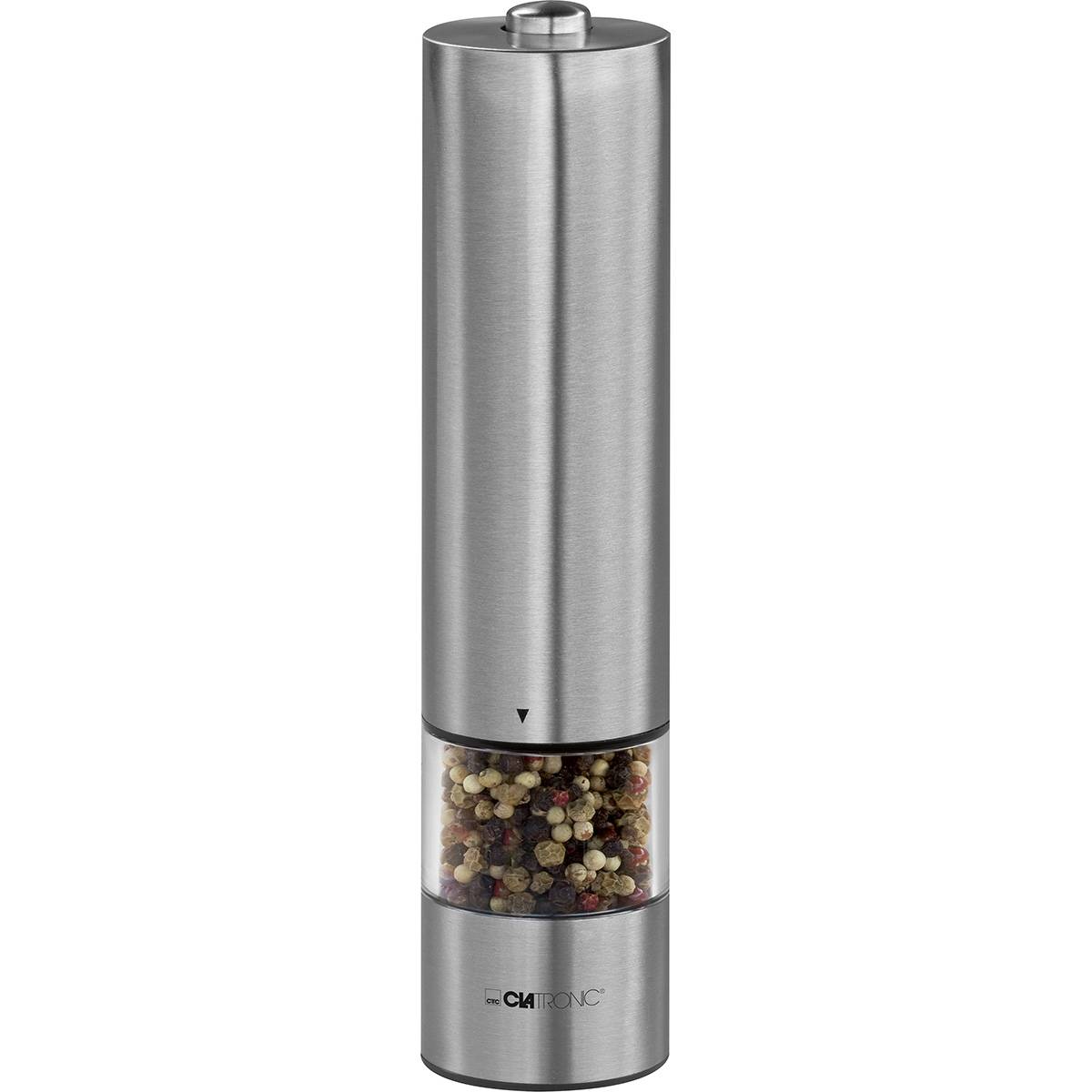 Pimentero Salero, Molinillo Cuchillas Cerámicas Alta Precisión, Carcasa Acero Inox, Incluye Luz Clatronic Cla-psm3004n, Plata_0