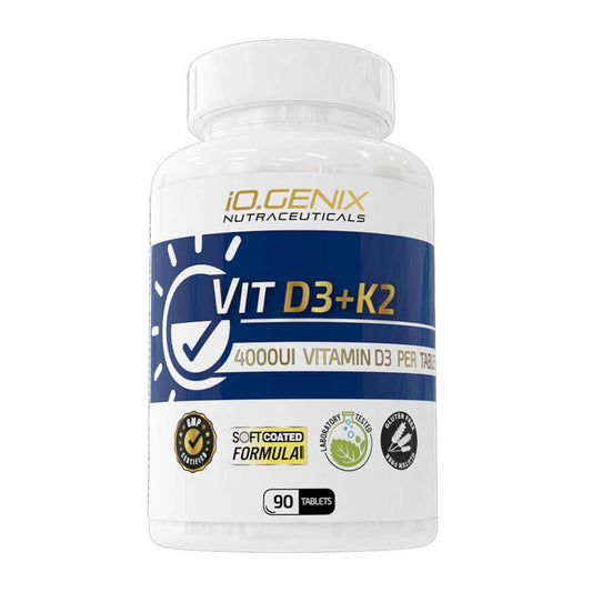Vit D3+k2 4000ui - 90 Tabletas - Vitamina D - Io.genix_0