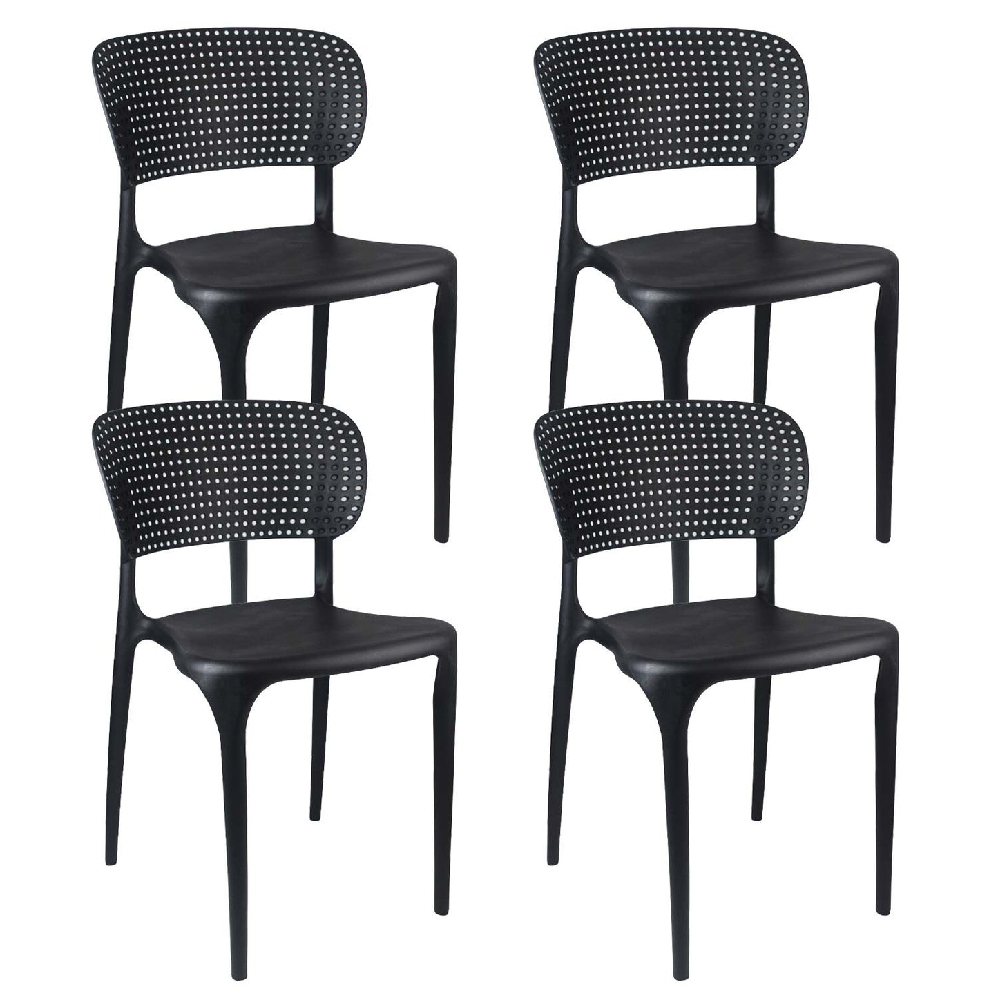 Pack 4 Sillas De Exterior Apilables Marilyn 75x47x49,5cm Thinia Home_0