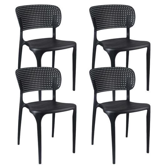 Pack 4 Sillas De Exterior Apilables Marilyn 75x47x49,5cm Thinia Home_0